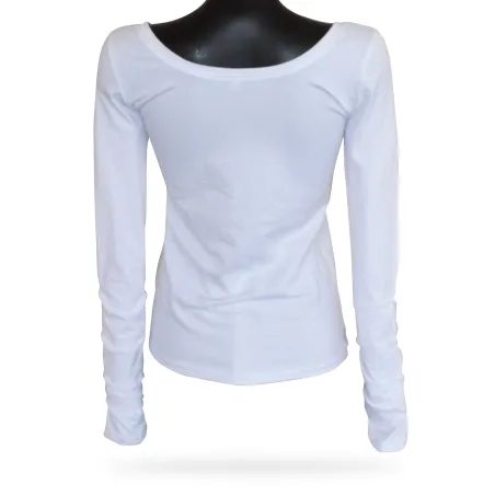 Dámsky top s dlhým rukávom Barrs Crystal Shine White
