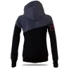 Dámská softshell bundomikina s kapucí na zip Barrsa Groovy Soft Script Black/Grey/Pink