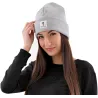 dámská podzimní čepice, jednobarevná, šedá, stylová, česká značka, unisex