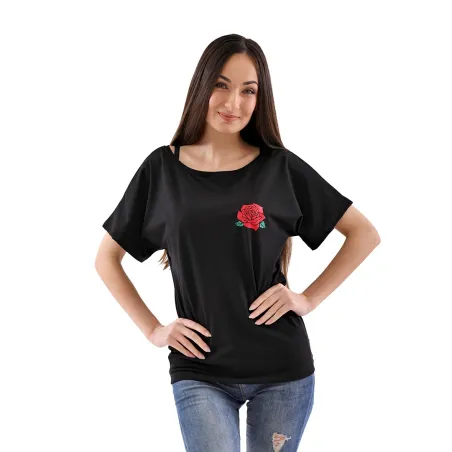 Women’s t-shirt Barrsa Rose Black