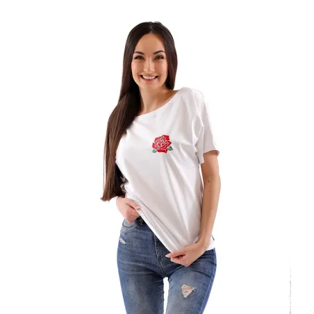 Women’s t-shirt Barrsa Rose White
