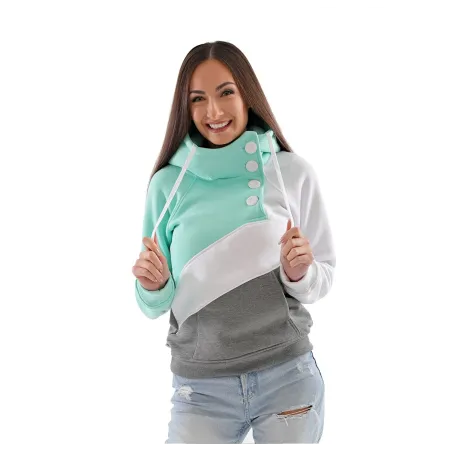 Dámska luxusná mikina Barrs Tricolor Menthol/Grey