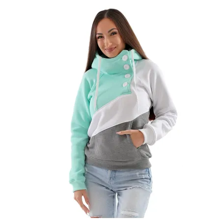 Dámska luxusná mikina Barrs Tricolor Menthol/Grey