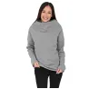 Mikina přes hlavu, šedá, velký límec, heboučka, český výrobek