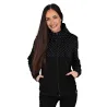 Dámska mikina s kapucňou a zipsom Barrsa Pattern Grey Camo/Black