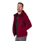 Pánska mikina s kapucňou Barrs Classic Zip Bordo