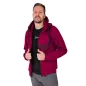 Pánska mikina s kapucňou Barrs Classic Zip Bordo