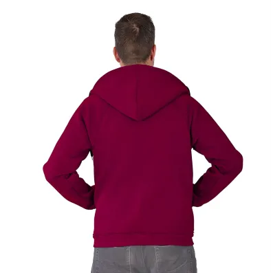 Pánska mikina s kapucňou Barrs Classic Zip Bordo