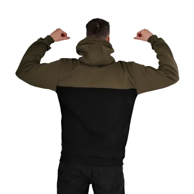Men's zip-up hoodie Barrsa Hunter Black / Khaki