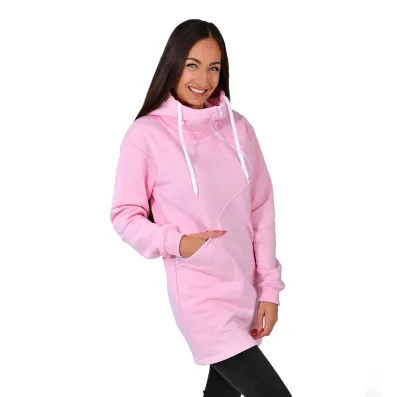Dámska mikina s kapucňou cez hlavu Barrsa Enigma pink