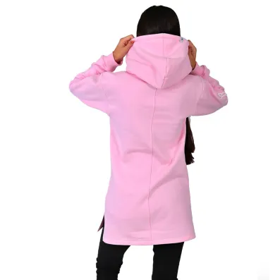Dámska mikina s kapucňou cez hlavu Barrsa Enigma pink