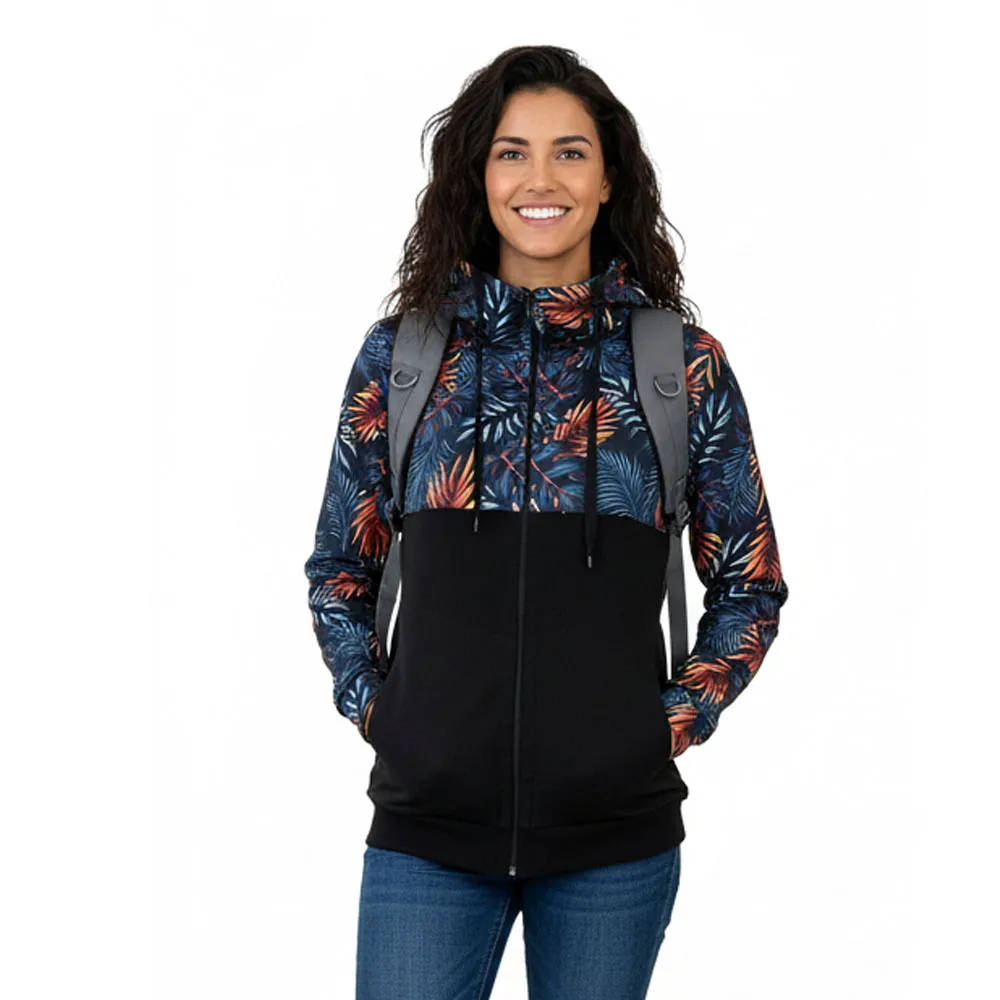 Dámská mikina s kapucí na zip Barrsa Tropic 1 / Black