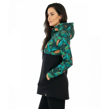 Dámska mikina s kapucňou na zips Barrsa Comfort / Black