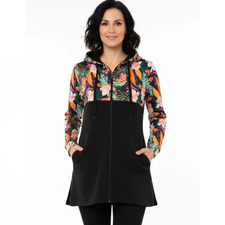 copy of Dámska mikina s kapucňou na zips Barrsa Comfort / Black