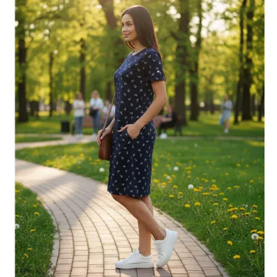 Dámske šaty Barrsa Barrsa / Carolina Anchor / blue