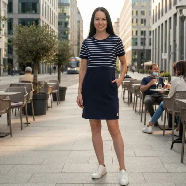Dámské šaty Barrsa / Carolina / blue / strip