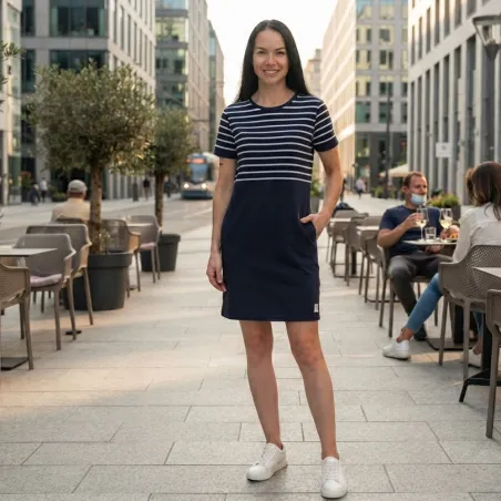 Dámské šaty Barrsa / Carolina / blue / strip
