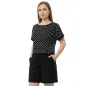 Elegantní puntíkovaný overal s volným střihem a elastickým pasem - dots